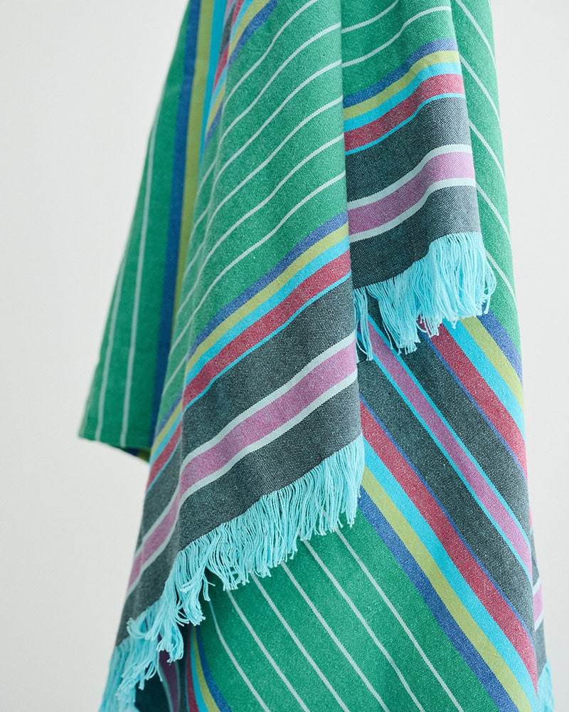 Close up of kids of Kurland 2026 Kikoi woven for Mungo CSR MOVE