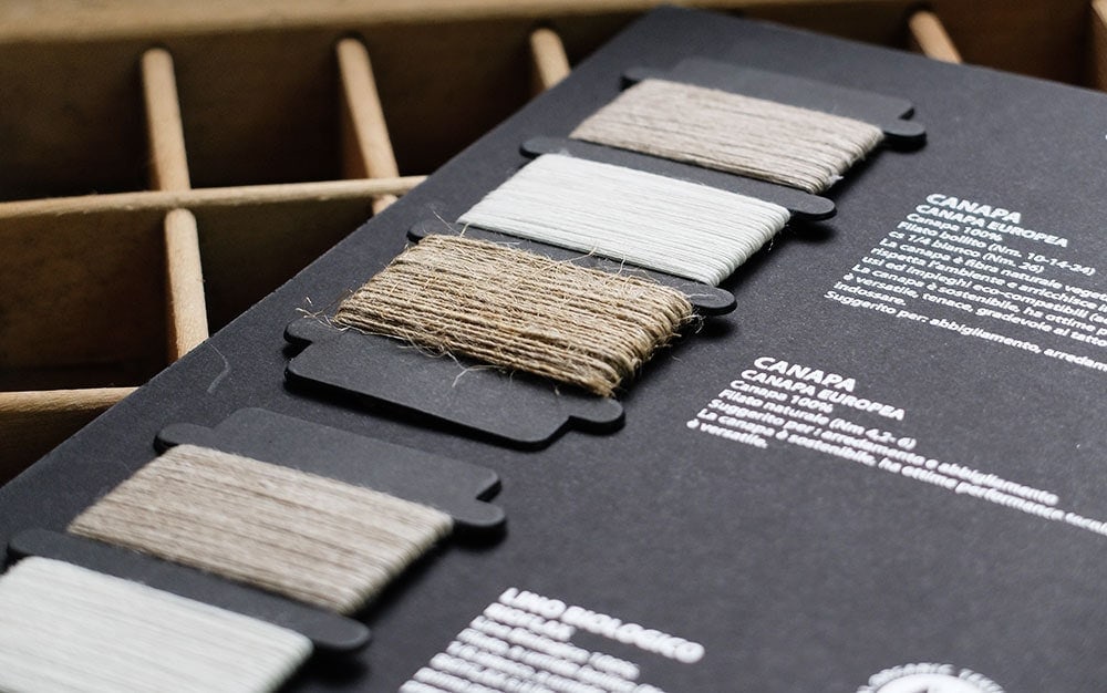 Pure Linen Yarn. Choosing colours before we weave our linen bedding, aprons and tablecloths. 